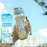 乐扣乐扣（LOCK&LOCK）经典运动水杯简约随行杯塑料水杯子带提绳周年纪念款蓝色500ml