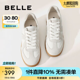 百丽（Belle）散文诗复古德训鞋女简约百搭情侣同款休闲鞋B0992AM5 【翟潇闻同款】灰色-女款 35 (225mm)