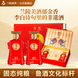 兰陵王红王 38度浓香型500ml*2瓶定制礼盒 电商专供山东名酒宴请送礼