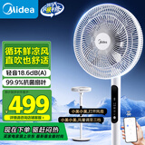 美的（Midea）【幸运草安睡风扇】直流变频落地扇一级能效电风扇家用轻音卧室小风扇语音智控90°大仰角FSD35STL
