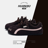 环球爆款棕色德训鞋2025新款秋冬皮面轻便学生运动板鞋百搭休闲鞋子女