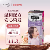 花王（KAO）遮白染发剂Blaune植物盖白染发膏泡泡染原装进口 1L薰衣草灰