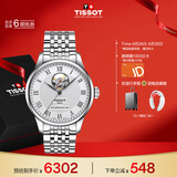天梭（TISSOT）手表 力洛克系列男表 瑞士自动机械男士钢带腕表商务表毕业礼物