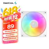 九州风神（DEEPCOOL）FD14ARGB机箱散热风扇单包白色/PWM/14025/8PIN接线口/PBT材质/四角包胶/3年质保