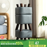 家逸家用矮凳沙发凳创意时尚茶几实木凳子简约方形换鞋凳垫脚凳