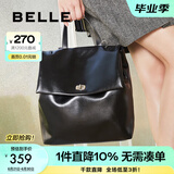 百丽礼物包包女包通勤百搭大容量男女同款双肩包M7899DX4 黑色 F