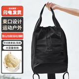 第九城（V.NINE）双肩电脑包女休闲运动包登山出游包轻便大容量学生书包男 曜石黑