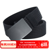 TFO 第六代户外腰带 徒步出行帆布裤带时尚登山腰带2802409 黑色