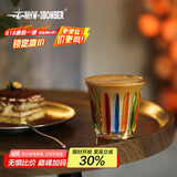 MHW-3BOMBER轰炸机咖啡玻璃杯 澳白杯拿铁杯水杯Dirty咖啡杯子手绘系列