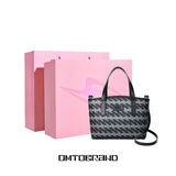 OMTO黑松露托特包女25年大容量单肩包上班通勤手提包电脑包女生日礼物 松露黑mini号【七夕礼盒+礼袋】