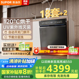 苏泊尔（SUPOR）18套洗碗机嵌入式大容量【升级自动开关门】120℃热风烘干 变频五臂飓风洗 一键消毒 洗消烘一体机