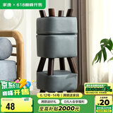 家逸家用矮凳沙发凳创意时尚茶几实木凳子简约方形换鞋凳垫脚凳