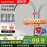 华帝（VATTI）水龙头厨房不锈钢水龙头冷热双控 旋转洗菜盆洗碗盆龙头 061100