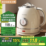 小质电热水壶304不锈钢烧水壶欧式复古大容量保温电水壶家用耐用全自动断电水温显示SA10