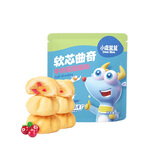 小鹿蓝蓝任选软心曲奇牛奶蔓越莓味 儿童零食美味夹心宝宝饼干 80g