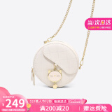 viney牛皮包包女包小众斜挎手机包单肩小圆包生日520送女朋友礼物老婆