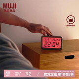 无印良品（MUJI）数字钟 中 白色 125*80*36mm 桌面时钟家用电子时钟