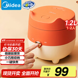 美的（Midea）电饭煲小型家用迷你1.2L小容量1-2人微压电饭锅宿舍旅行电煮锅【萌趣狐狸煲】MB-FB12X1-105B