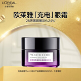 欧莱雅充电眼霜15ml青春密码酵素眼霜淡纹焕眸护肤品部分2026/3/1到期
