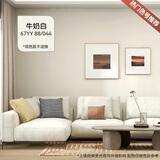 多乐士（Dulux）绿色家居致悦竹炭抗甲醛五合一净味环保小桶乳胶漆 补墙漆 A8146P 1L 牛奶白 67YY 88/044  1L*1件