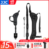 JJC 相机手腕带 快枪手 适用于佳能R52 R8 R7 R50 R6II 5D4 90D尼康D850 D7500松下S5II S5M2微单单反 黑色 金属底座+快摄肩带