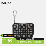 半坡饰族（bampo）钱包包包卡包小钱夹真皮牛皮柔韧耐用原创时尚小钱包便携小包 黑色