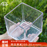 寿禾 玻璃瓶加厚透明植物插花水培容器 15*15大号方形水培玻璃瓶