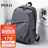 POLO商务双肩包男士旅行背包男书包14英寸出差电脑包生日礼物送男友