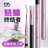 川泽川雲锏鲢鳙杆5H28调轻量大物鱼竿巨物手竿碳素超轻钓鱼台钓竿手感 4.5m 鲢鳙大物竿+竿稍 5H 28调 【钓断包赔】