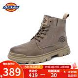 Dickies 男士马丁靴高帮男靴厚底靴子潮男女靴工装靴 驼色 42 