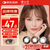 博士伦彩色隐形眼镜美瞳年抛大直径 超逸睛彩1片装 灰色550度【1副需拍2片】
