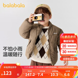 巴拉巴拉童装儿童棉服男童女童外套2024冬装棉衣绣花宝宝衣服208424106202