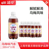 延中乌梅味汽水380ml*12瓶/箱上海老品牌碳酸饮料汽水佐餐聚会整箱 12瓶/箱装