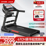 立久佳（lijiujia）跑步机家庭用智能降噪可折叠免安装走步机宽大跑台-暴汗猛犸 15.6吋彩屏/67CM跑台/多功能支架