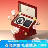 七匹狼皮腰带男士头层牛皮钱包木质礼盒送男友老公实用生日礼物送爸爸