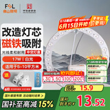 FSL佛山照明led灯盘灯具吸顶灯灯芯灯条替换灯盘白光17W 芯意