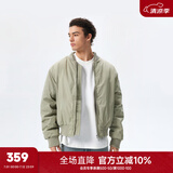 CHINISM CH基础款飞行员夹克外套男秋冬加厚棉衣美式复古男士棉服 苔藓绿 L