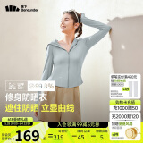 蕉下（beneunder）防晒衣女凉感修身AL11924短款辣妹防晒服女外套乌云灰XL