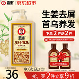 霸王生姜洗发水姜汁首乌去屑止痒洗发露洗头膏清新舒爽1L