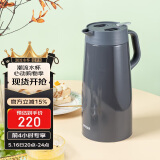 虎牌（TIGER）保温壶 304不锈钢时尚保温/保冷壶PWO-A20C-HD 深灰色 2L