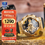 卡西欧（CASIO）手表男学生手表礼物黑金g-shock系列防水运动日韩石英表 GM-110G-1A9小钢炮