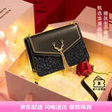 欧时纳（JUST STAR）包包女款2025新款轻奢侈小方包高级感斜挎包女士包七夕情人节礼物