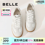 百丽（Belle）散文诗复古德训鞋女简约百搭情侣同款休闲鞋B0992AM5 【翟潇闻同款】灰色-女款 37 (235mm)