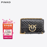 PINKO【礼物】女包小号羊皮绗缝包链条飞鸟包燕子包斜挎单肩包