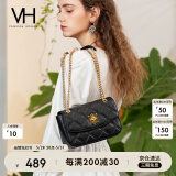 VANESSA HOGAN VH女包茵然软包系列复古太阳神斜挎包菱格链条腋下包小众单肩包