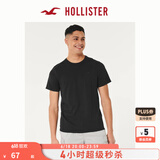 HOLLISTER24夏款经典小海鸥情侣基础款短袖T恤男装女装KI324-4042 黑色 M (180/100A)