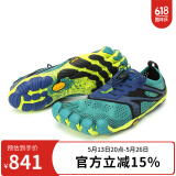 Vibram公路跑步五指鞋男 户外晨跑健身运动鞋透气耐磨跑步鞋 V-RUN 北海蓝/海军蓝 41
