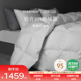 霞珍（XIAZHEN）羽绒被95%白鹅绒被芯 春秋冬被 保暖防绒鹅绒被子 春秋被 200cm*230cm