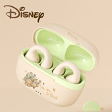 迪士尼（DISNEY）【DT定向传音】QST10蓝牙耳机耳夹式无线蓝牙5.3开放式不入耳运动降噪骨传导概念适用于苹果华为 米白【ENC降噪+升级蓝牙5.3】