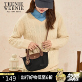 Teenie Weenie单肩小熊饺子包通勤女生小托特斜跨包送女生生日礼物